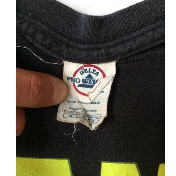 90s Neon Hang Loose Hawaii Surfer Tshirt Tee Shirt Mens Medium - Picture 2 of 3